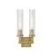Z-Lite Beau 2 Light Wall Sconce, Rubbed Brass & Clear 3031-2S-RB - alternate 8